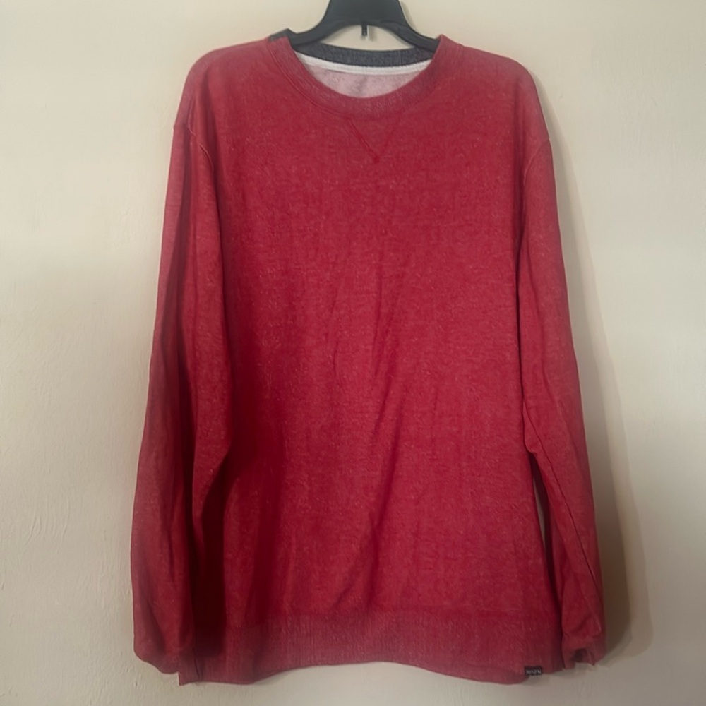 Ripzone Heathered Red Pullover Crew Neck Sweatshirt Mens XL